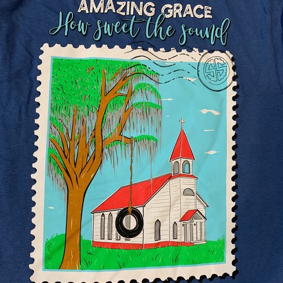 ☀️ 3 for 30 Simply Southern Amazing Grace T Shirt - Picture 3 of 4